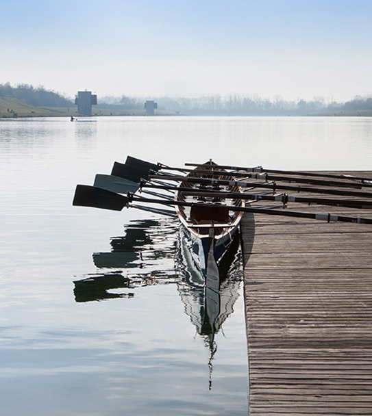 Rowing eight, ready for a training session