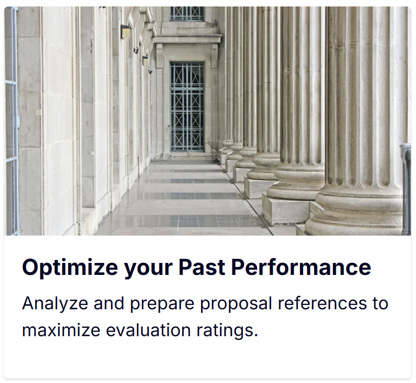 Optimize your Past Performance Course Card Optimize your Past Performance Course Card